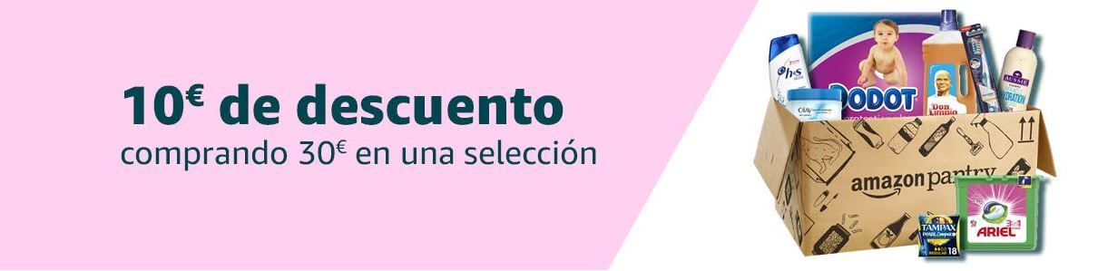 amazon pantry 10 gratis supermercado regalo promocion oferta descuento