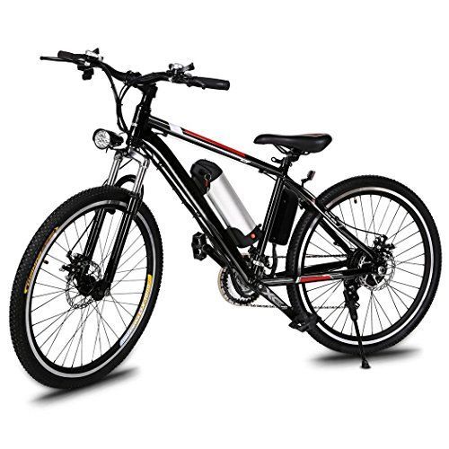 Teamyy Bicicleta de Montaña Eléctrica Rueda de 26 pulgadas 250W / 21 de velocidad Bicicleta de Aleación de Aluminio