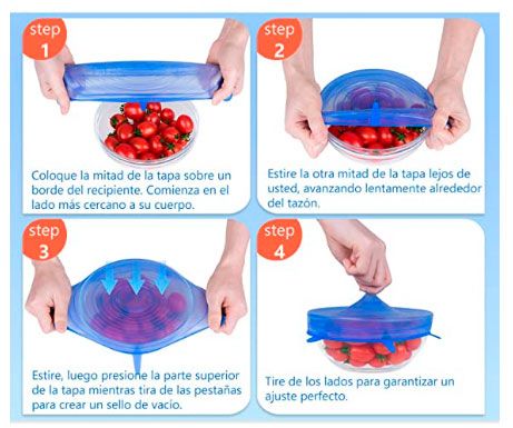 comprar tapas silicona ajustable