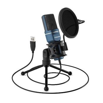 Comprar Micrófono para PC con trípode y filtro pop