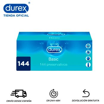 Pack 144 preservativos Durex basics