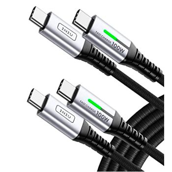 Pack 2 cables USB-C a USB-C de 100W