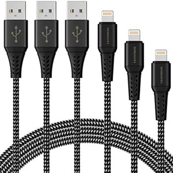Pack de 3 cables Lightning MFI Certificados-