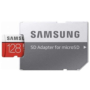 comprar MicroSD 128GB Samsung EVO + adaptador