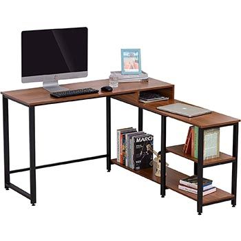 Mesa de escritorio en forma de L a 86,99€ en Amazon
