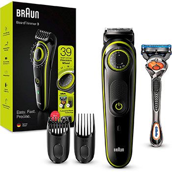 Afeitadora eléctrica Braun + maquinilla Gillette Fusion 5