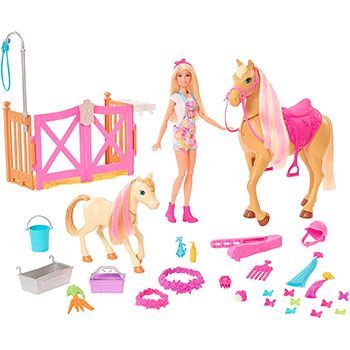 Barbie con caballo y poni más accesorios a 25,10€ en Amazon