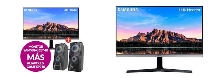 Monitor Samsung 4k 28 + altavoces Game a 239,95€ en GAME pic