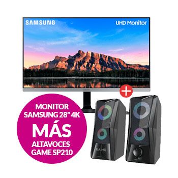 Monitor Samsung 4k 28 + altavoces Game a 239,95€ en GAME
