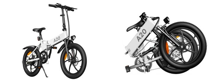 Bicicleta eléctrica plegable ADO A20+ a 732€ en Adoebike pic