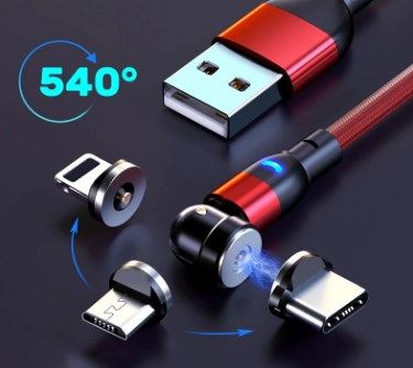 Cable magnético USB 3 en 1