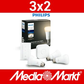 3x2 en productos Philips Hue en Mediamarkt