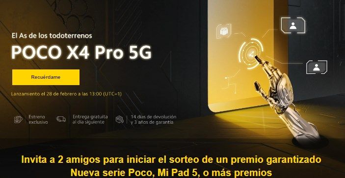 Lanzamiento POCO X4 Pro 5G promo comprar