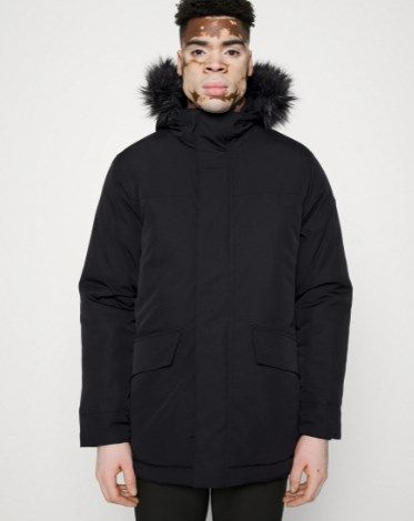 Parka Hollister Everyday color negro