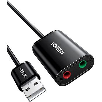 UGREEN tarjeta de sonido USB externa a 11,89€ en Amazon