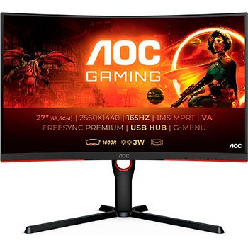 Monitor gaming AOC 27 QHD a 189,99€ en Amazon