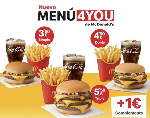 comprar menu4you McDonalds