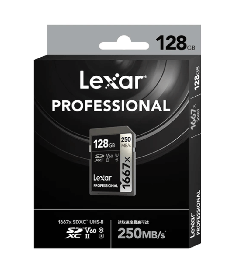 Tarjeta SD Lexar Professional 1667X 128GB
