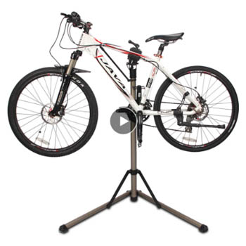 Soporte plegable y ajustable para reparación de bicicletas