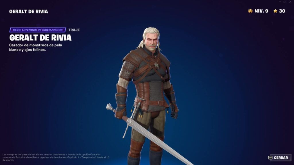 the Witcher Fortnite