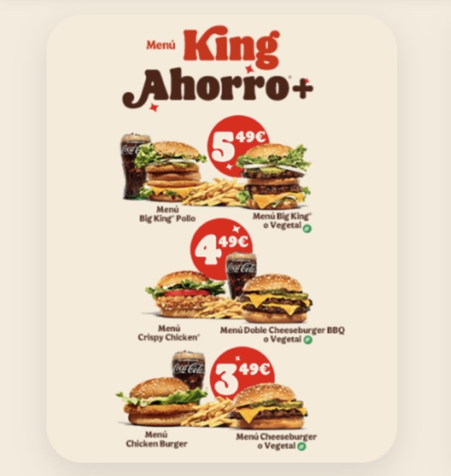 Cupones descuento y ofertas Burger King