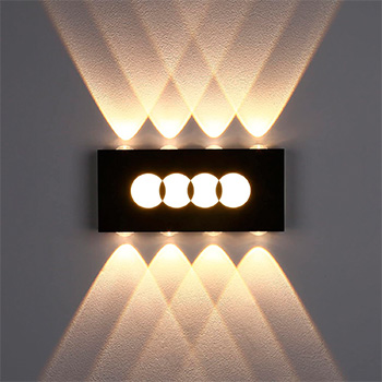 Luz de pared con 8 LEDs