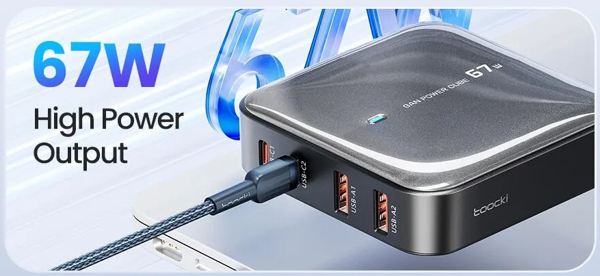Estación de carga multipuerto USB-C 67W a 10,56€ en Aliexpress 2