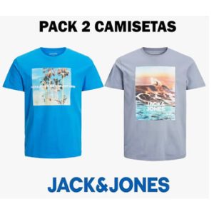 Pack 2 camisetas hombre Jack & Jones a 8,80€ en Miravia