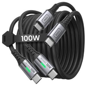Pack 2 cables USB-C a USB-C de 100W por 7,25€ en Amazon
