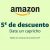 ¡Cupón de 5€ de descuento para tu compra en Amazon!