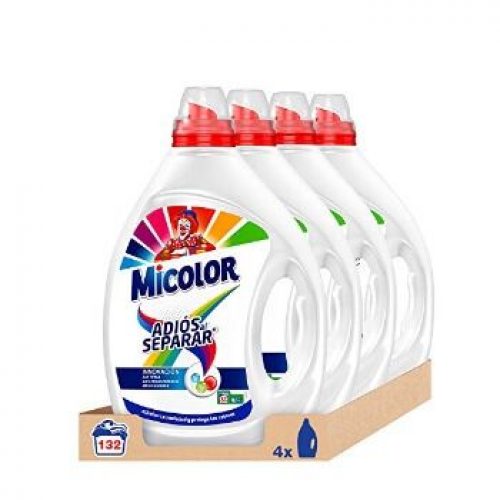 Pack de 4 detergentes líquidos Micolor para 132 lavados a 19,62€