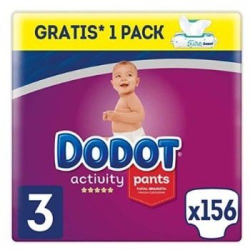 Pañales Dodot Activity Pants + 48 toallitas de regalo por 44,99€